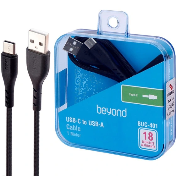 کابل شارژ تایپ سی فراسو مدل BUC-401 طول ۱ متر فست شارژ
