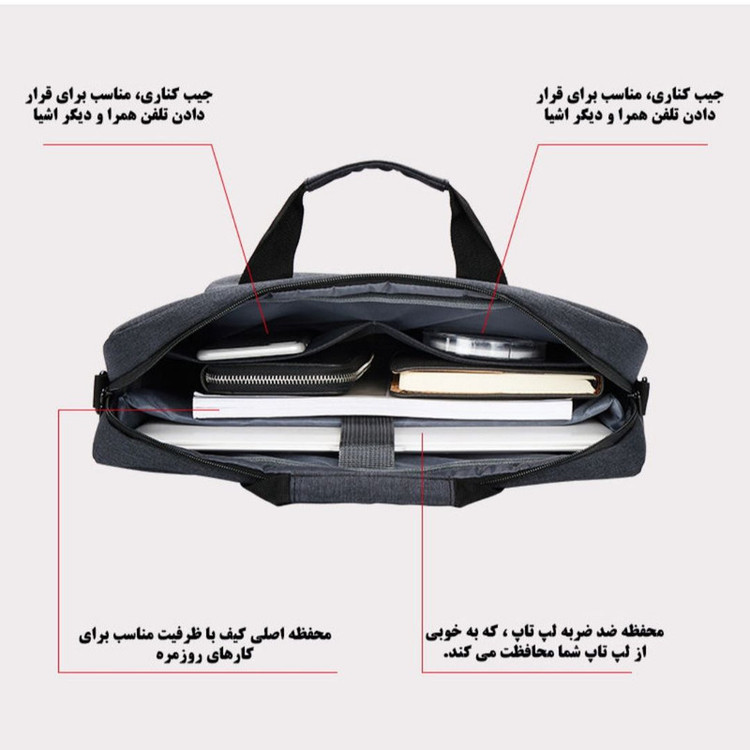 کیف لپ تاپ کد 2020 مناسب برای لپ تاپ 15.6 اینچی