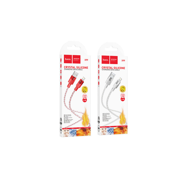 کابل تبدیل USB به لایتنینگ هوکو مدل X99 طول 1 متر