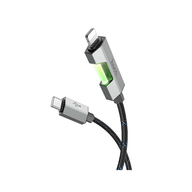 کابل تبدیل USB-C به لایتنینگ هوکو مدل U123 27W طول 1.2 متر