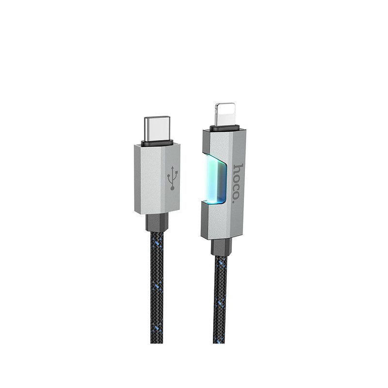 کابل تبدیل USB-C به لایتنینگ هوکو مدل  U123 27W طول 1.2 متر
