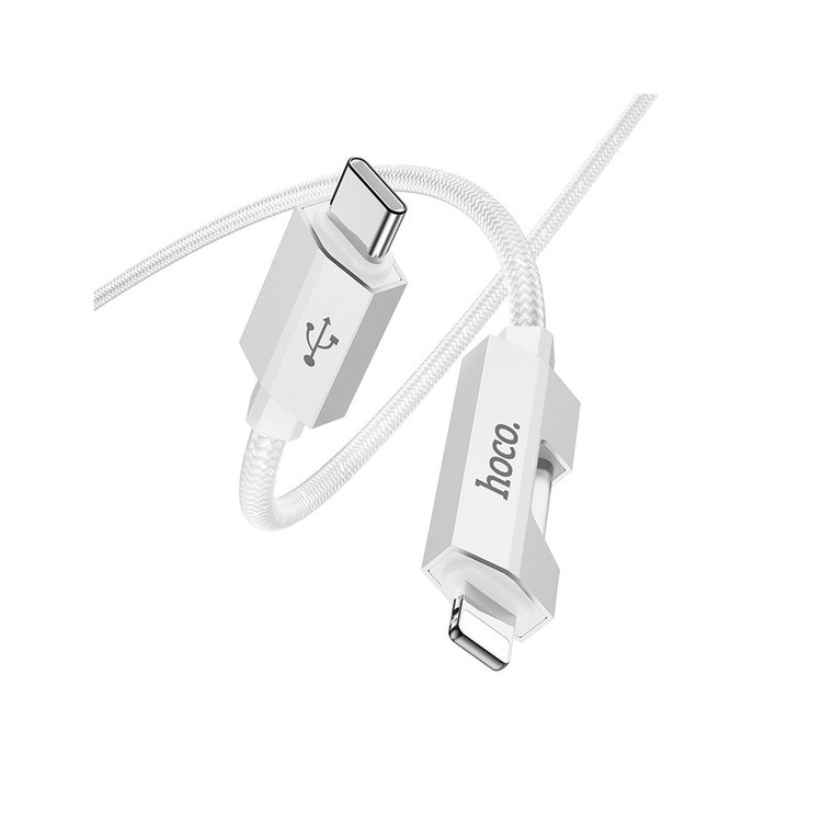 کابل تبدیل USB-C به لایتنینگ هوکو مدل U123 27W طول 1.2 متر