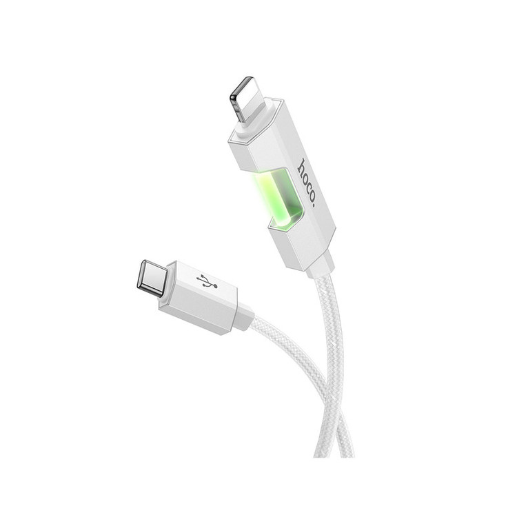 کابل تبدیل USB-C به لایتنینگ هوکو مدل U123 27W طول 1.2 متر