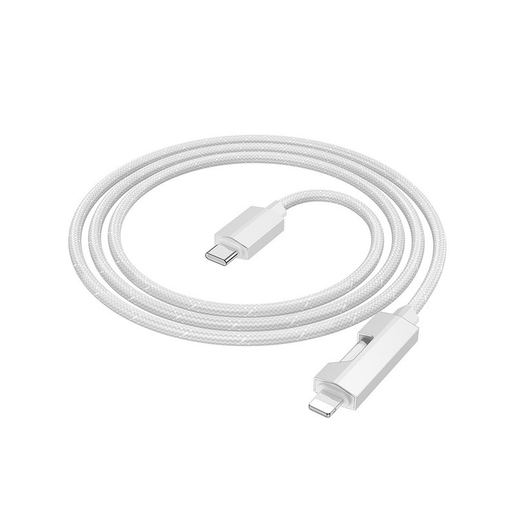 کابل تبدیل USB-C به لایتنینگ هوکو مدل U123 27W طول 1.2 متر