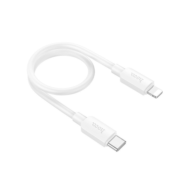 کابل تبدیل USB-C به لایتنینگ هوکو مدل X96 20W طول 0.25 متر