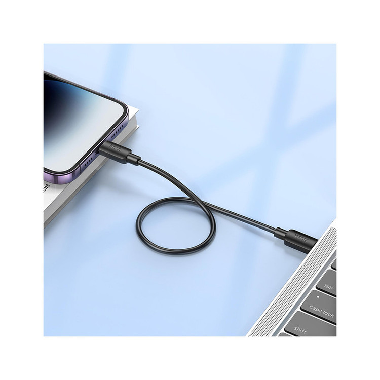 کابل تبدیل USB-C به لایتنینگ هوکو مدل X96 20W طول 0.25 متر
